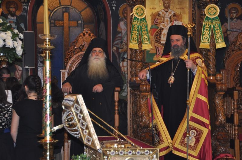 Τά ἱερά λείψανα τοῦ Ὁσίου καί Θεοφόρου Γεωργίου τοῦ νέου στήν πόλη τῆς Δράμας στίς 28-30 Μαρτίου 2014