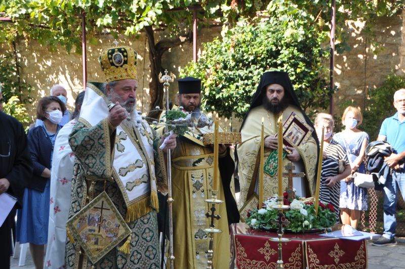 Ἡ Ἑορτή τῆς Ὑψώσεως τοῦ Τιμίου Σταυροῦ στήν Ἱερά Μονή Εἰκοσιφοινίσσης -2021