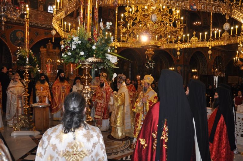 Ἡ ἑορτή τῆς πολιούχου Ἁγίας Βαρβάρας στή Μητρόπολη Δράμας