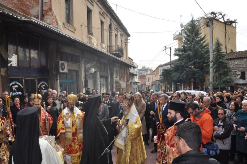 Ἡ ἑορτή τῆς πολιούχου Ἁγίας Βαρβάρας στή Μητρόπολη Δράμας