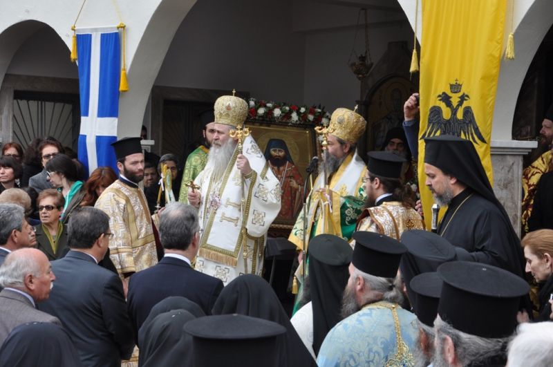 Τά ἱερά λείψανα τοῦ Ὁσίου καί Θεοφόρου Γεωργίου τοῦ νέου στήν πόλη τῆς Δράμας στίς 28-30 Μαρτίου 2014