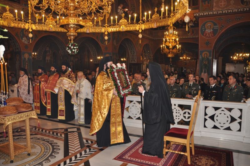 Ἡ ἑορτή τῆς πολιούχου Ἁγίας Βαρβάρας στή Μητρόπολη Δράμας