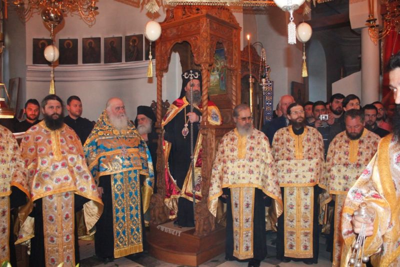 O ΜΗΤΡΟΠΟΛΙΤΗΣ ΔΡΑΜΑΣ ΣΤΟ ΑΓΙΟΝ ΟΡΟΣ ΓΙΑ ΤΗΝ ΕΟΡΤΗ ΤΟΥ ΕΥΑΓΓΕΛΙΣΜΟΥ