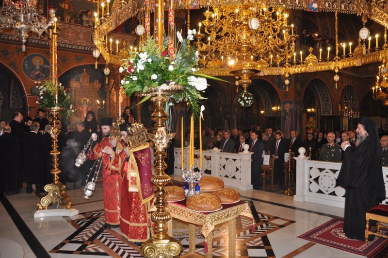 Ἡ ἑορτή τῆς πολιούχου Ἁγίας Βαρβάρας στή Μητρόπολη Δράμας