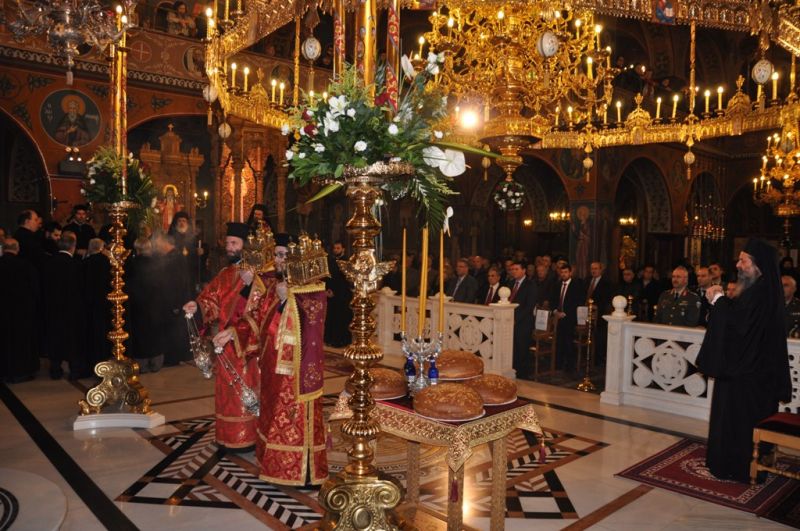 Ἡ ἑορτή τῆς πολιούχου Ἁγίας Βαρβάρας στή Μητρόπολη Δράμας