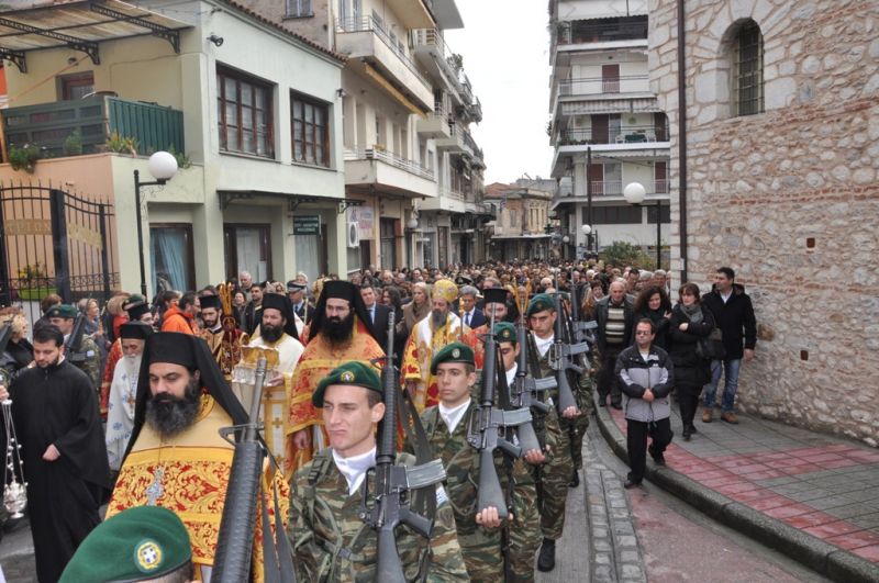 Ἡ ἑορτή τῆς πολιούχου Ἁγίας Βαρβάρας στή Μητρόπολη Δράμας