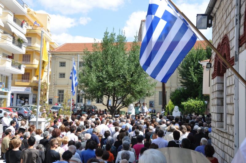 Εκατοστή ἐπέτειος  Ἐλευθερίων της Δράμας - Θυρανοίξια  ἱστορικού παλαιού Μητροπολιτικού Ναού 