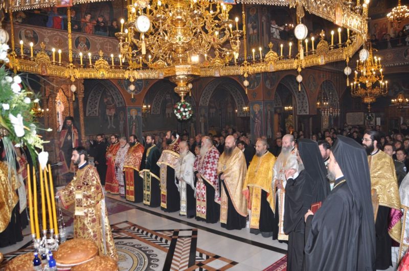 Ἡ ἑορτή τῆς πολιούχου Ἁγίας Βαρβάρας στή Μητρόπολη Δράμας