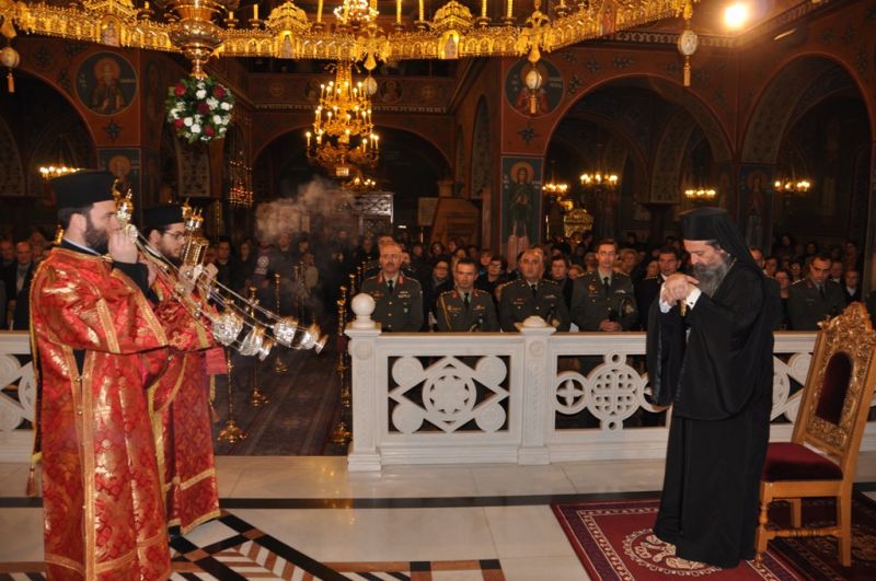 Ἡ ἑορτή τῆς πολιούχου Ἁγίας Βαρβάρας στή Μητρόπολη Δράμας