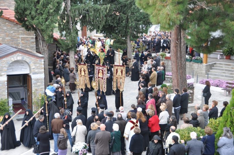 Ἑορτή Ἁγίου Γεωργίου τοῦ Νέου τοῦ Ὁμολογητοῦ στήν Ἱερά Μονή Ἀναλήψεως Σίψας Δράμας.