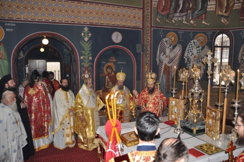 Ἡ ἑορτή τῆς πολιούχου Ἁγίας Βαρβάρας στή Μητρόπολη Δράμας