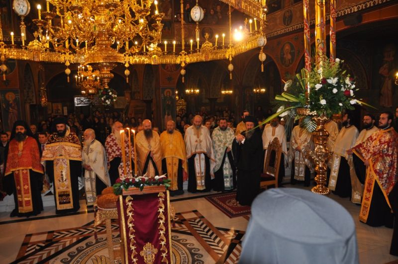 Ἡ ἑορτή τῆς πολιούχου Ἁγίας Βαρβάρας στή Μητρόπολη Δράμας