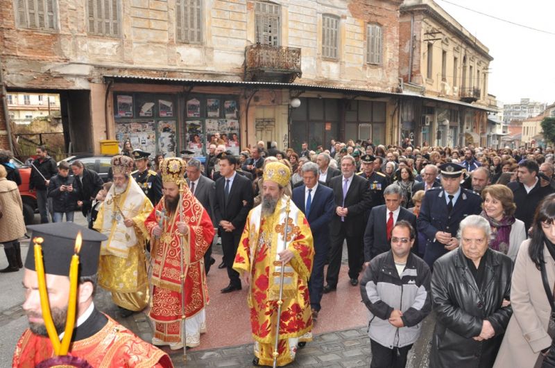 Ἡ ἑορτή τῆς πολιούχου Ἁγίας Βαρβάρας στή Μητρόπολη Δράμας