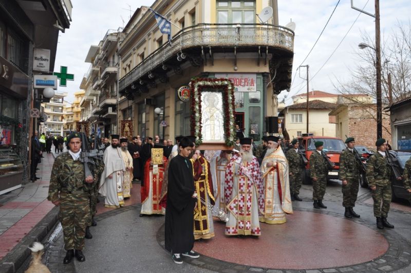 Ἡ ἑορτή τῆς πολιούχου Ἁγίας Βαρβάρας στή Μητρόπολη Δράμας