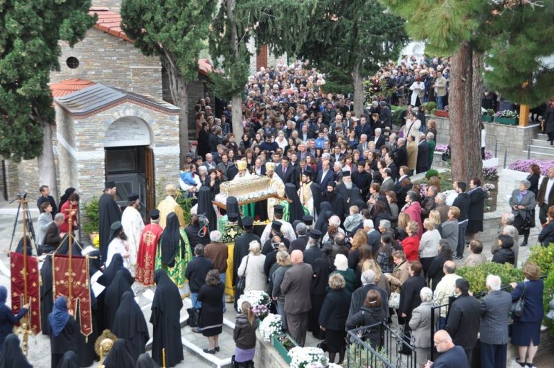 Ἑορτή Ἁγίου Γεωργίου τοῦ Νέου τοῦ Ὁμολογητοῦ στήν Ἱερά Μονή Ἀναλήψεως Σίψας Δράμας.