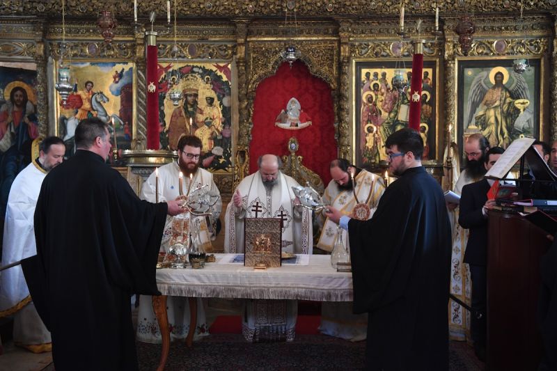 Ο Οικουμενικός Πατριάρχης στο Μετόχι του Παναγίου Τάφου στο Νιχώρι του Βοσπόρου 