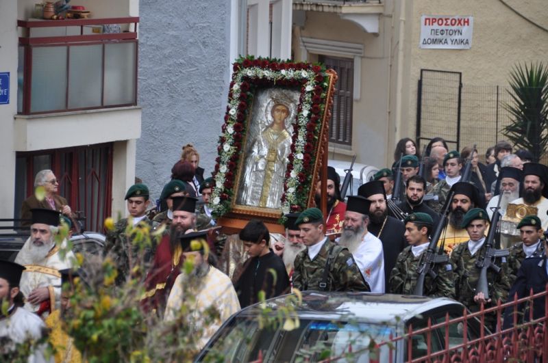 Ἡ ἑορτή τῆς πολιούχου Ἁγίας Βαρβάρας στή Μητρόπολη Δράμας