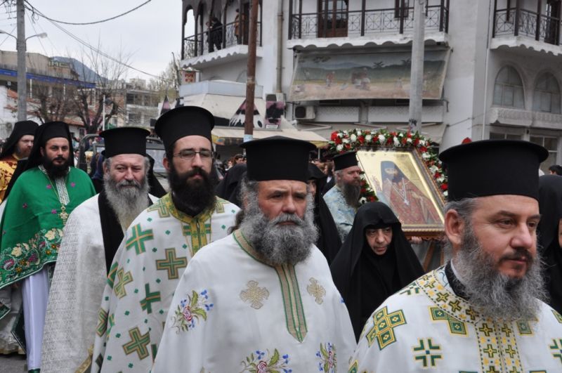 Τά ἱερά λείψανα τοῦ Ὁσίου καί Θεοφόρου Γεωργίου τοῦ νέου στήν πόλη τῆς Δράμας στίς 28-30 Μαρτίου 2014