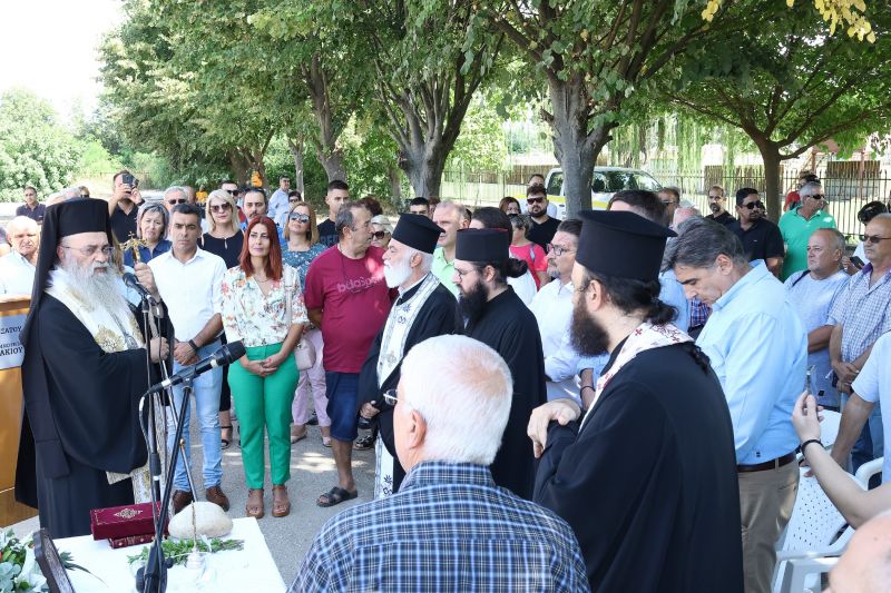 ΑΓΙΑΣΜΟΣ ΘΕΜΕΛΙΩΣΗΣ ΝΕΟΥ ΚΤΙΡΙΟΥ ΓΥΜΝΑΣΙΟΥ-ΛΥΚΕΙΟΥ ΚΑΛΑΜΠΑΚΙΟΥ.