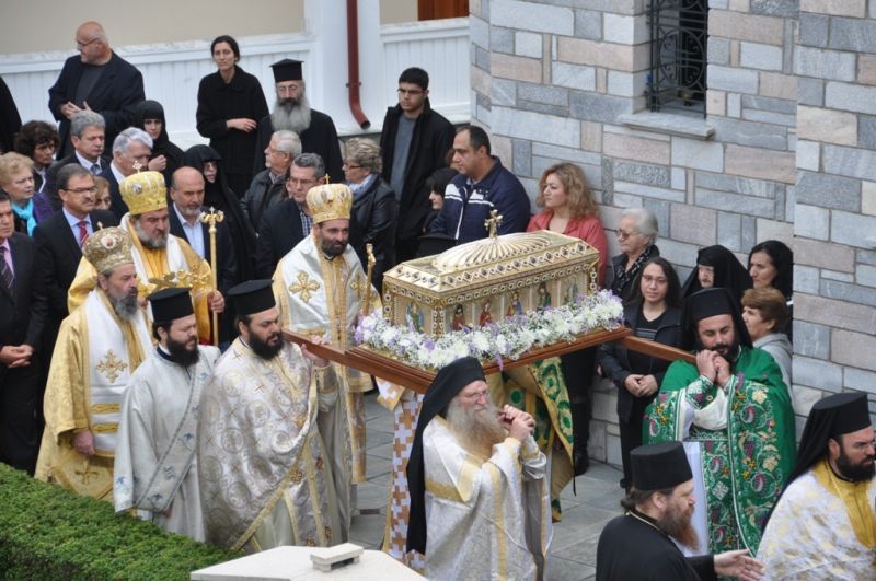 Ἑορτή Ἁγίου Γεωργίου τοῦ Νέου τοῦ Ὁμολογητοῦ στήν Ἱερά Μονή Ἀναλήψεως Σίψας Δράμας.