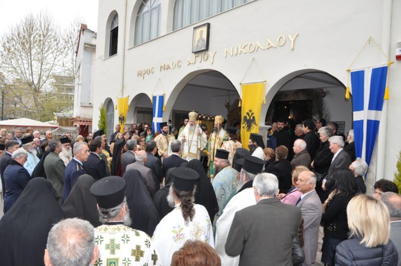 Τά ἱερά λείψανα τοῦ Ὁσίου καί Θεοφόρου Γεωργίου τοῦ νέου στήν πόλη τῆς Δράμας στίς 28-30 Μαρτίου 2014