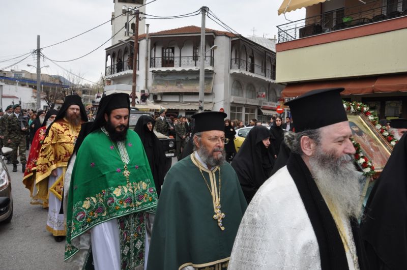 Τά ἱερά λείψανα τοῦ Ὁσίου καί Θεοφόρου Γεωργίου τοῦ νέου στήν πόλη τῆς Δράμας στίς 28-30 Μαρτίου 2014