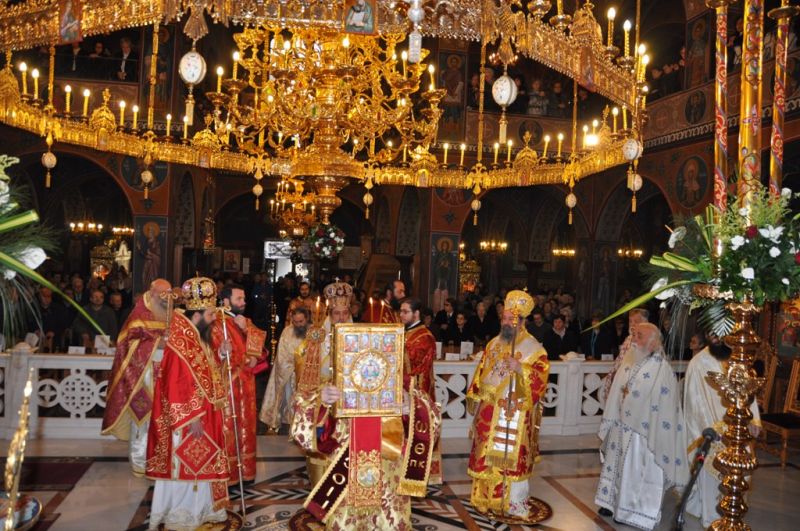 Ἡ ἑορτή τῆς πολιούχου Ἁγίας Βαρβάρας στή Μητρόπολη Δράμας