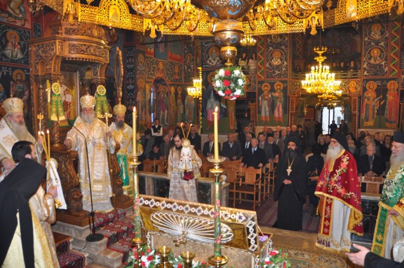 Τά ἱερά λείψανα τοῦ Ὁσίου καί Θεοφόρου Γεωργίου τοῦ νέου στήν πόλη τῆς Δράμας στίς 28-30 Μαρτίου 2014