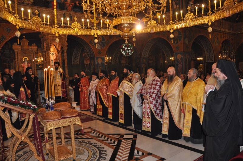 Ἡ ἑορτή τῆς πολιούχου Ἁγίας Βαρβάρας στή Μητρόπολη Δράμας