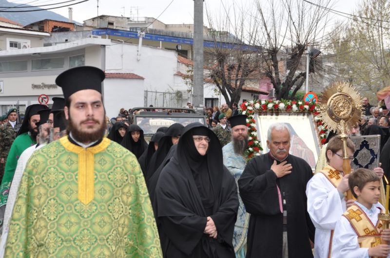 Τά ἱερά λείψανα τοῦ Ὁσίου καί Θεοφόρου Γεωργίου τοῦ νέου στήν πόλη τῆς Δράμας στίς 28-30 Μαρτίου 2014