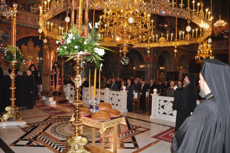 Ἡ ἑορτή τῆς πολιούχου Ἁγίας Βαρβάρας στή Μητρόπολη Δράμας