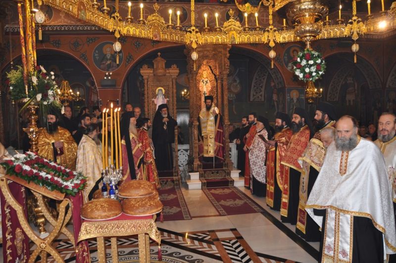 Ἡ ἑορτή τῆς πολιούχου Ἁγίας Βαρβάρας στή Μητρόπολη Δράμας