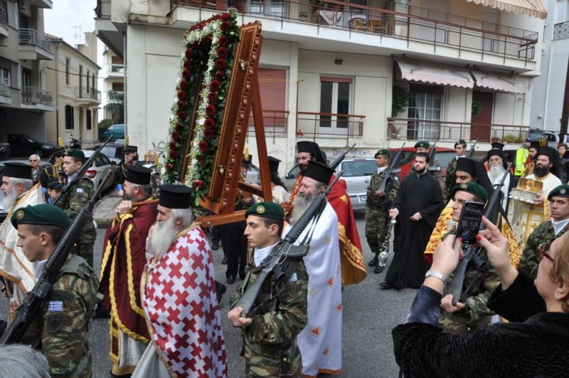 Ἡ ἑορτή τῆς πολιούχου Ἁγίας Βαρβάρας στή Μητρόπολη Δράμας