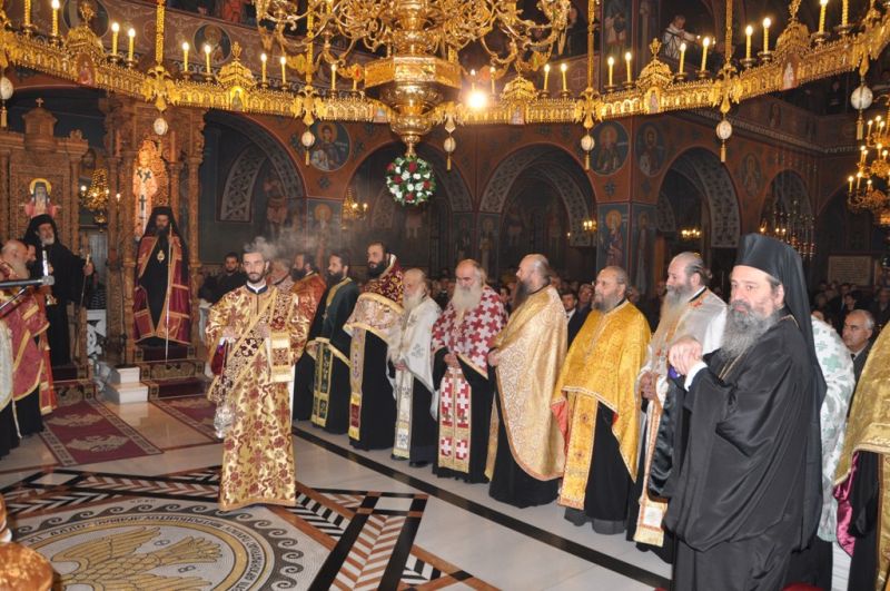 Ἡ ἑορτή τῆς πολιούχου Ἁγίας Βαρβάρας στή Μητρόπολη Δράμας