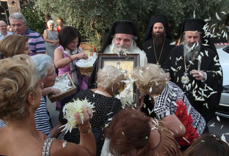 Ὁ ἑσπερινός τῶν ἐγκαινίων τοῦ Ἁγίου Χρυσοστόμου Δράμας 10-9-2016