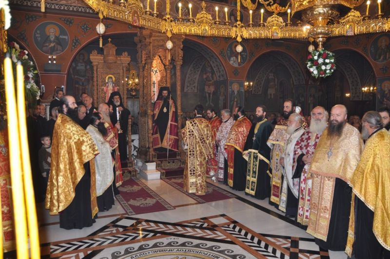 Ἡ ἑορτή τῆς πολιούχου Ἁγίας Βαρβάρας στή Μητρόπολη Δράμας