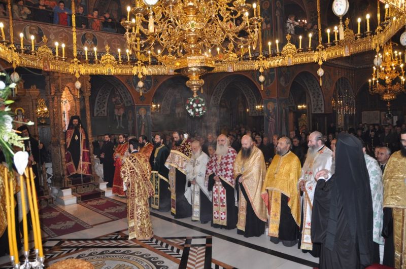 Ἡ ἑορτή τῆς πολιούχου Ἁγίας Βαρβάρας στή Μητρόπολη Δράμας